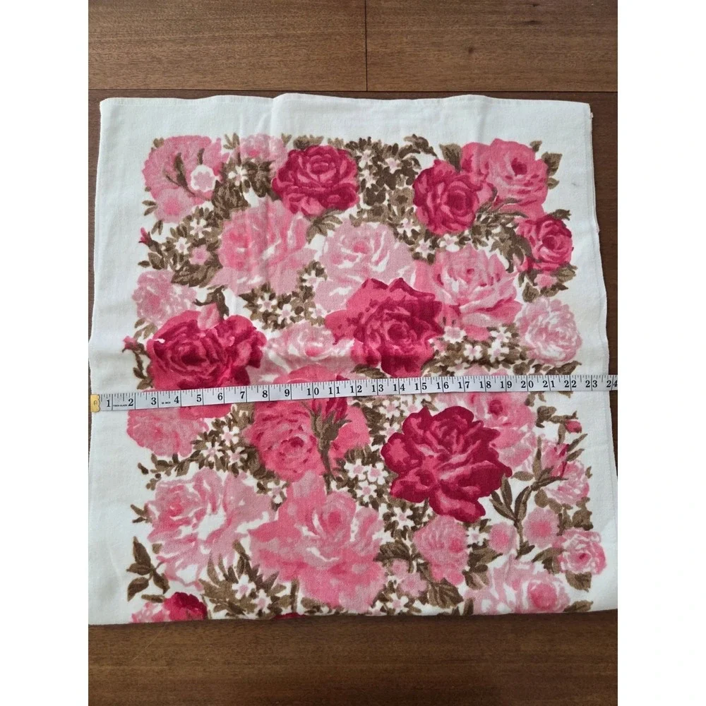 Vtg‎ Martex Roses Four Piece Bath Towel Set Floral Wash Cloths Vibrant Victorian
